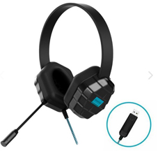 01H012 GUMDROP, DROPTECH B2 HEADPHONES W/VOLUME AND MIC USB