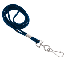 2135-3003 "BRADY PEOPLE ID, NAVY BLUE ROUND STANDARD LANYARD WITH NICKEL-PLATED STEEL SWIVEL HOOK, 1/8" DIAMETER, LENGTH 36", BAG OF 100, PIECED AND SOLD IN FULL BAGS ONLY"