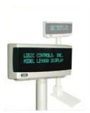 LD9400-GY BEMATECH, DISCONTINUED, REFER TO LDX9000-GY<br />POLE DISPLAY 9.5MM 2X20 RS232 EPSON COMMAND SET - GRAY