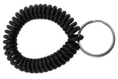 505-WSR-BLK BRADY PEOPLE ID, WRIST WEAR, BLACK, WRIST COIL W/ (25MM)RETAINER, BLACK, WRIST COIL W/ (25MM) SPLIT RING