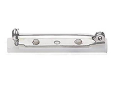 5735-2050 BRADY PEOPLE ID, PRESSURE-SENSITIVE NICKEL-PLATED PIN/CLIP COMBO, 1-HOLE RIBBED FACE, CLIP SIZE 1" SAFETY PIN LENGTH 1 1/2", TOP HOLE DIAMETER 3/16", PAD DEMENSION 3/4" X 3/4", BAG OF 100, PIECED AND SOLD IN FULL BAGS ONLY