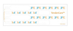 7744-81-PDL BRADY, TENDERCARE DIRECT THERMAL NEWBORN IDENTIFICATION WRISTBAND SET, 4-PART ADULT AND INFAND, WHITE WITH TIGERS, 400 SETS PER BOX