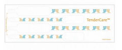 7745-81-PDO BRADY, TENDERCARE DIRECT THERMAL NEWBORN IDENTIFICATION WRISTBAND SET, 4-PART ADULT & INFAND, WHITE WITH TIGERS, 240 SETS PER BOX