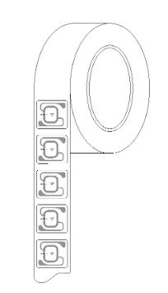 ALN-9714-WRW ALIEN, 9714 BIO TAG, RFID, UHF G2 WET INLAY, HIGGS 4 IC, 12,500 TAGS PER ROLL, PRICE PER TAG