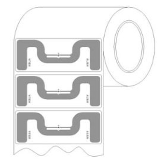 ALN-9770-WRW-T ALIEN, BAT TAG TEST ROLL, WHITE, WET INLAY, G2, H4, 1,000 TAG PER ROLL, PRICE PER ROLL