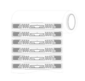 ALN-9840-WRW-T ALIEN, SQUIGGLE TEST RFID TAGS, WHITE, WET INLAYS, HEC,1000 TAGS PER ROLL, SOLD BY ROLL