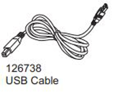 126738 AVERY DENNISON, CABLE, USB 2.0 MALE TYPE A TO MALE TYPE B (ROHS COMPLIANT), 10 FT