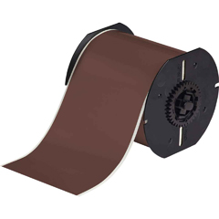 B30C-4000-595-BR "BPI, NCNR, ALL WEATHER PERMANENT ADHESIVE VINYL LABEL TAPE FOR B30 PRINTERS - 4", BROWN"