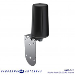 B4BE-7-27-5SP PANORAMA ANTENNA, DISCONTINUED, REFER TO PART # B4BE-6-60-5SP, SISO CELL/LTE ANTENNA, BRACKET/WALL MOUNT, 698-2170MHZ, 5M / 16" LOW LOSS CABLE, SMA MALE