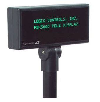 PDX3000-UP-BK-11 LOGIC CONTROLS, REFER TO 970000, POLE DISPLAY, 11 INCH TALL, 5MM STANDARD, USB PORT-POWERED, CONFIGURABLE COMMAND SET- BLACK