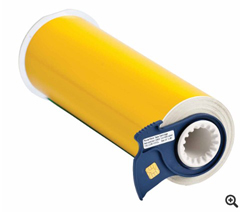 13563 BPI, BBP85, ALL WEATHER PERM ADHESIVE VINYL LABEL TAPE, 10", YELLOW, 50FT