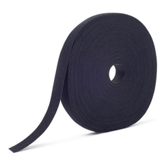 152173 "BRADY PEOPLE ID, VELCRO BRAND ONE-WRAP FIRE RETARDANT STRAP ROLL, 0.75" WIDTH, 25 YARDS, BLACK"