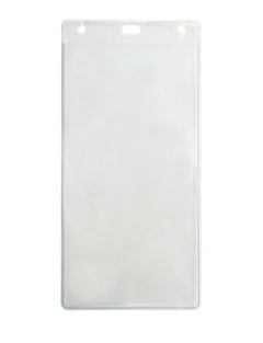 1840-1700 BRADY PEOPLE ID, CLEAR VINYL EVENT SIZE HOLDER, 4.13" X 8.13", PACK OF 100