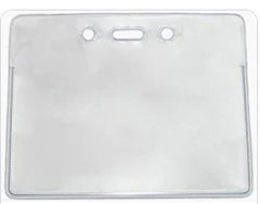 1840-5001 BPI, BADGE HOLDER, ANTI STATIC, CREDIT CARD SIZE, CLEAR, HORIZONTAL W SLOT.CHAIN, 100 PER BAG, PRICE PER BAG