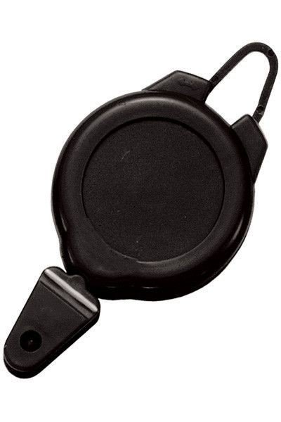 2120-4001 BRADY PEOPLE ID, BADGE REEL BR-10BK BLACK, PLASTIC SKI/SPORTS BADGE REEL WITH FLEX HOOK AND SNAP CLOSURE. PRICED BY BAG OF 25