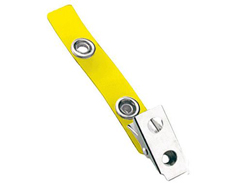 505-SDC-YLW BRADY PEOPLE ID, YELLOW 2-HOLE COLORED STRAP CLIP, BAG OF 101