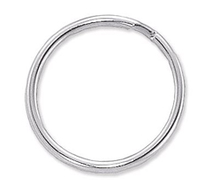 6920-0095 BRADY PEOPLE ID, LANYARD COMPONENT, NPS, 21MM, HEAT TREATED ROUND EDGE SPLIT RING, PACK OF 1000