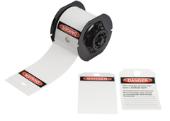 B30-255-851-OSHADB BRADY PEOPLE ID, LOTO TAGS, OSHA DANGER, PRINTABLE FRONT, PREPRINT BACK, UNAUTHORIZED REMOVAL, 5.75 X 3.25 IN, 100 TAGS