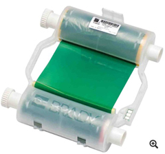 B30-R10000-GN BRADY PEOPLE ID, B30 SERIES R10000 PRINTER RIBBON, GREEN, 4.33 X 200 FEET