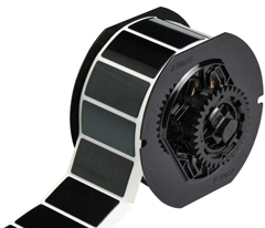 B30EP-173-593-BK BPI, NCNR, RAISED PANEL LABELS FROM B30 PRINTERS, 1 X 2 IN, BLACK, 300 LABELS