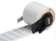 M6-29-435 BRADY PEOPLE ID, NCNR, METALIZED POLY LABELS FOR M6 M7 PRINTER, .5 X 1.5", SILVER, 500 LABLES