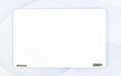 BPROX26 BPI, NCNR, PROX CARD, PVC, 125KHZ, CR80 30 MIL, 26 BIT, H10301 FORMAT, MUST PROVIDE SEQUENCE START,  PRICED PER CARD, MOQ 100
