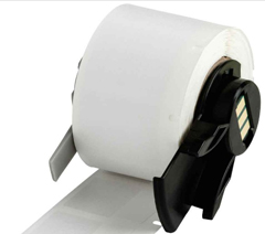 M6C-1500-437-WT BPI, SELF EXTINGUISHING TEDLAR WRAP AROUND WIRE LABEL FOR M6, M7 PRINTERS, 1.5", WHITE, 50 FT