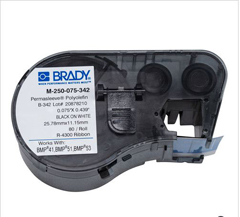 MC-250-342 BRADY PEOPLE, MSERIES B342 WHT WIRE MARKING SLEEVE, 0.439X7 ROLL