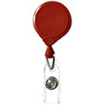 505-MB-RED BRADY PEOPLE ID, CLASSIC MINI-BAK RETRACTOR WITH SLIDE CLIP, RED, BAG OF 25, PIECED AND SOLD IN FULL BAGS ONLY