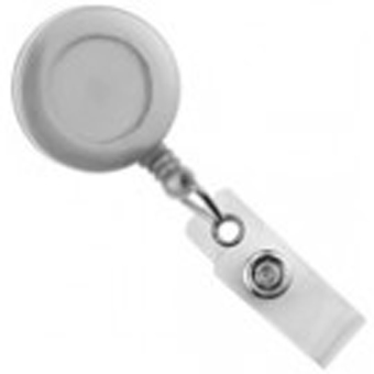 529-I-WHT BRADY PEOPLE ID, ECONOMY RETRACTOR, ROUND SWIVEL, WHITE, BAG OF 25, PIECED AND SOLD IN FULL BAGS ONLY