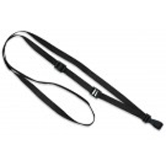 2137-2037 "BRADY PEOPLE ID, LANYARD STANDARD, BLACK 3/8" (10MM), ADJUSTABLE W/BELT-TYPE SLIDE, BLACK NO-TWIST PLASTIC HOOK, BLACK BA, PACK OF 100"