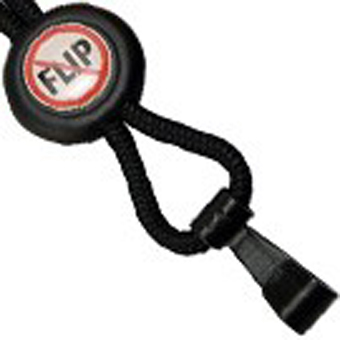 FF-34H-BLK BRADY PEOPLE ID, NO-FLIP LANYARD, BLACK PACK OF 100