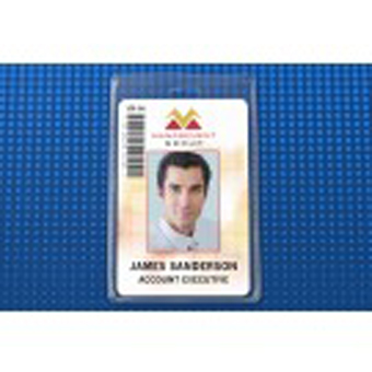 504-ES BRADY PEOPLE ID, S-SERIES PROXIMTY HOLDER-CREDIT/DATA CARD SIZE, VERTICAL, PACK OF 100 WITH  MOQ OF 1 PACK