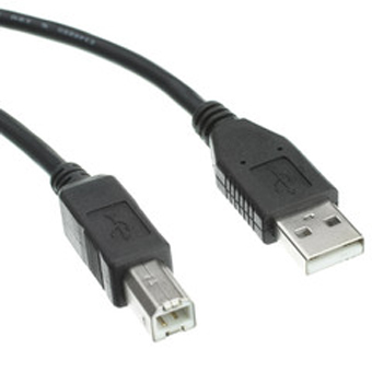 BS-10U2-02215-BK SYSTEM, TYPE A PLUG TO TYPE B PLUG,USB,2.0 VERSION,15" ROHS COMPLIANT, BLACK
