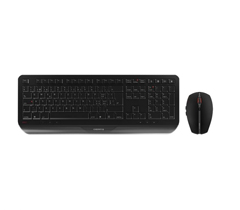 JD-7000EU-2 CHERRY, GENTIX KEYBOARD AND MOUSE COMBO, USB, WIRE Wireless desktop set with wireless mouse in the popular Gentix design and palm rest. Black, wireless Keyboard & Mouse combo,104+10 key US Intl Layout, 6 button mouse with 1000/2000 DPI<br />Keyboard and Mouse wireless combo, black<br />CHERRY, GENTIX KEYBOARD AND MOUSE COMBO, USB, WIRELESS, BLACK, 104 + 10 KEYS