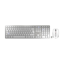 JD-9000EU-1 CHERRY, DW9000 WIRELESS KEYBOARD AND MOUSE BUNDEL, DW 9000 USB keyboard + mouse combo, White/Silver, Bluetooth or 2.4Ghz wireless, AES 128 encryption, 104+6 keys, 6 button mouse w/adjustable DPI<br />KBD/mouse,wireless,bluetooth,wht/silver<br />CHERRY, DW9000 WIRELESS KEYBOARD AND MOUSE BUNDEL, WHITE AND SILVER<br />CHERRY, EOL, REPLACED BY JD-9100US-1, DW9000 WIRELESS KEYBOARD AND MOUSE BUNDEL, WHITE AND SILVER