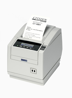 CT-S801IIS3ESUWHP CITIZEN, THERMAL POS, CT-S800 TYPE II, TOP EXIT, SEH ETHERNET, WHITE