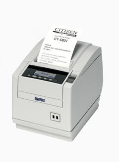 CT-S801IIS3ETUWHP CITIZEN, THERMAL POS, CT-S800 TYPE II, TOP EXIT, ETHERNET, WHITE