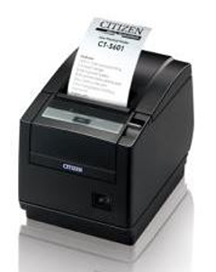 CT-S601IIDC3RSUBKP CITIZEN, CT-S601, THERMAL POS PRINTER, TYPE II, TOP EXIT, 220MM, SER,NO-PS, BK,PNE