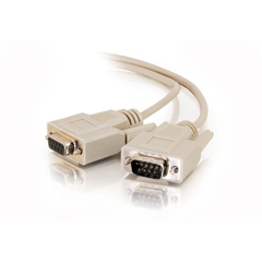 CTG-02712 C2G, 10FT DB9 M/F SERIAL RS232 EXTENSION CABLE - BEIGE