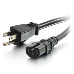 CTG-10343 C2G, 6FT 14AWG 125 VOLT POWER CORD (NEMA 5-15P TO IEC C15)