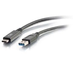 CTG-28832 C2G, 6FT USB-C MALE TO USB-A MALE CABLE - USB 3.2 GEN 1 (5GBPS) - BLACK