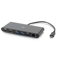 CTG-28845 C2G, USB-C 6-IN-1 MINI DOCK WITH HDMI, ETHERNET, USB AND POWER DELIVERY UP TO 60W - 4K 30HZ