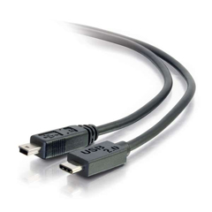 CTG-28855 CABLES TO GO, 6FT USB 2.0 USB-C TO USB MINI-B CABLE M/M - BLACK