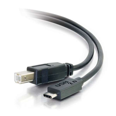 CTG-28859 C2G. 6FT USB 2.0 USB-C TO USB-B CABLE M/M - BLACK