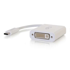 29484 USB-C TO DVI ADAPTER WHITE<br />USB-C TO DVI M/F ADAP BLK