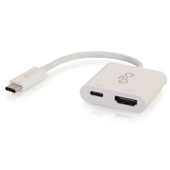29532 USB-C TO HDMI AND USB-C CHARGING WHITE<br />USB-C TO HDMIU+SB-C CHARGING WHITE