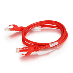 31381 C2G 5FT CAT6 SNAGLESS CROSSOVER UTP-RED<br />5FT CAT6 RJ45 M/M SNAGLESS PATCH RED 550MHZ CABLE