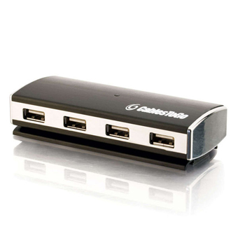 CTG-29508 CTG, 4-PORT USB 2.0 ALUMINUM HUB FOR CHROMEBOOKS, LAPTOPS, AND DESKTOPS