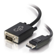 CTG-54332 C2G, 6FT (1.8M) DISPLAYPORT MALE TO VGA MALE ACTIVE ADAPTER CABLE - BLACK